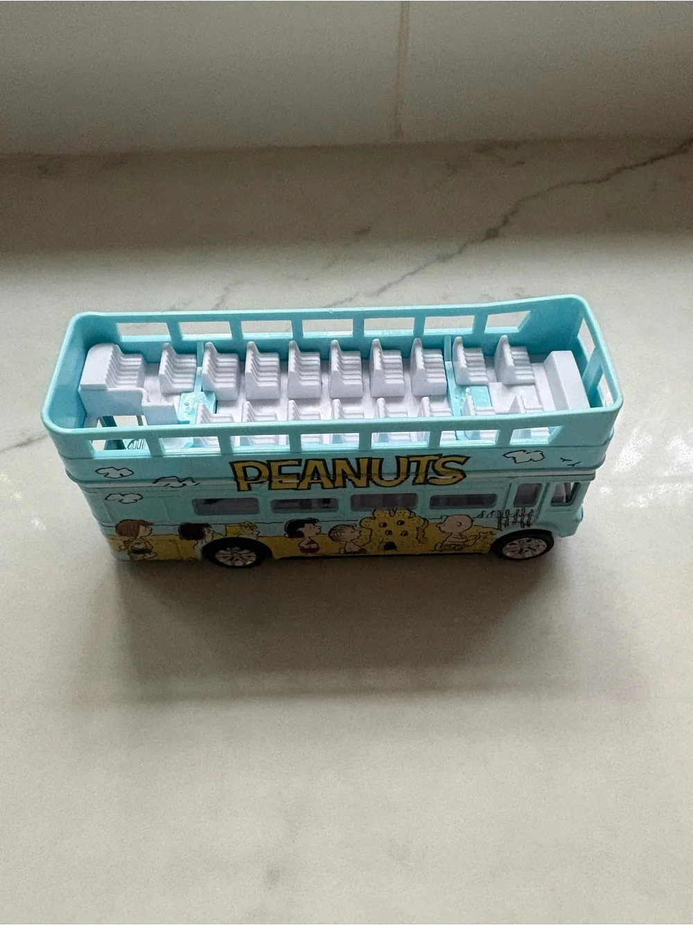 Peanuts Double-Decker Toy Bus